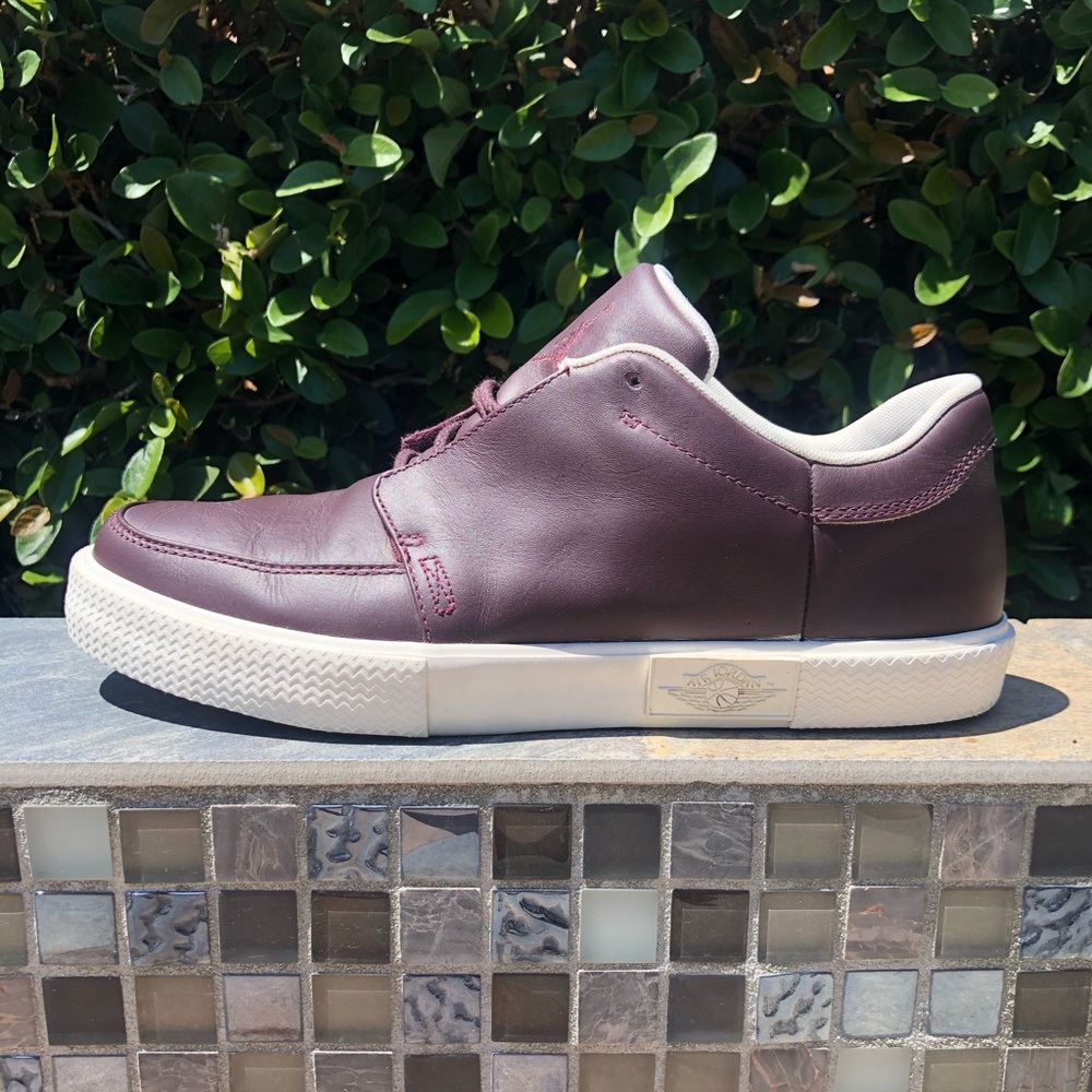*SOLD* Jordan V.5 Low Deep Burgundy Brown Leather Sz 9.5 - Picture 2 of 10